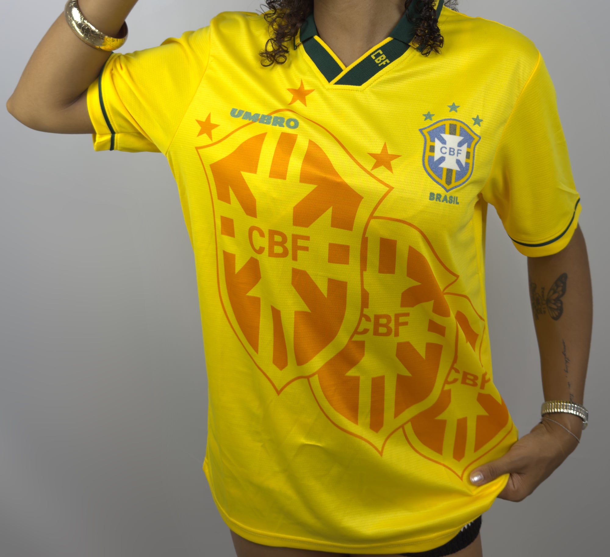 Camisa Brasil l 1994 Retrô Pro Masculina