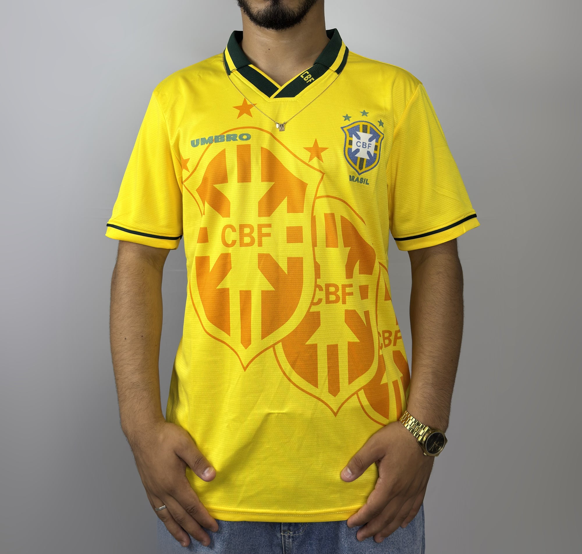 Camisa Brasil l 1994 Retrô Pro Masculina