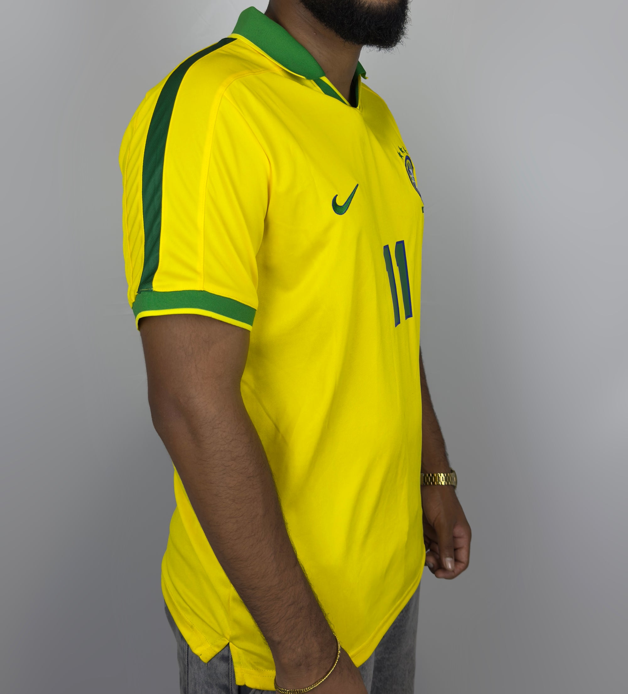 Camisa Brasil l 1997 Retrô Pro Masculina