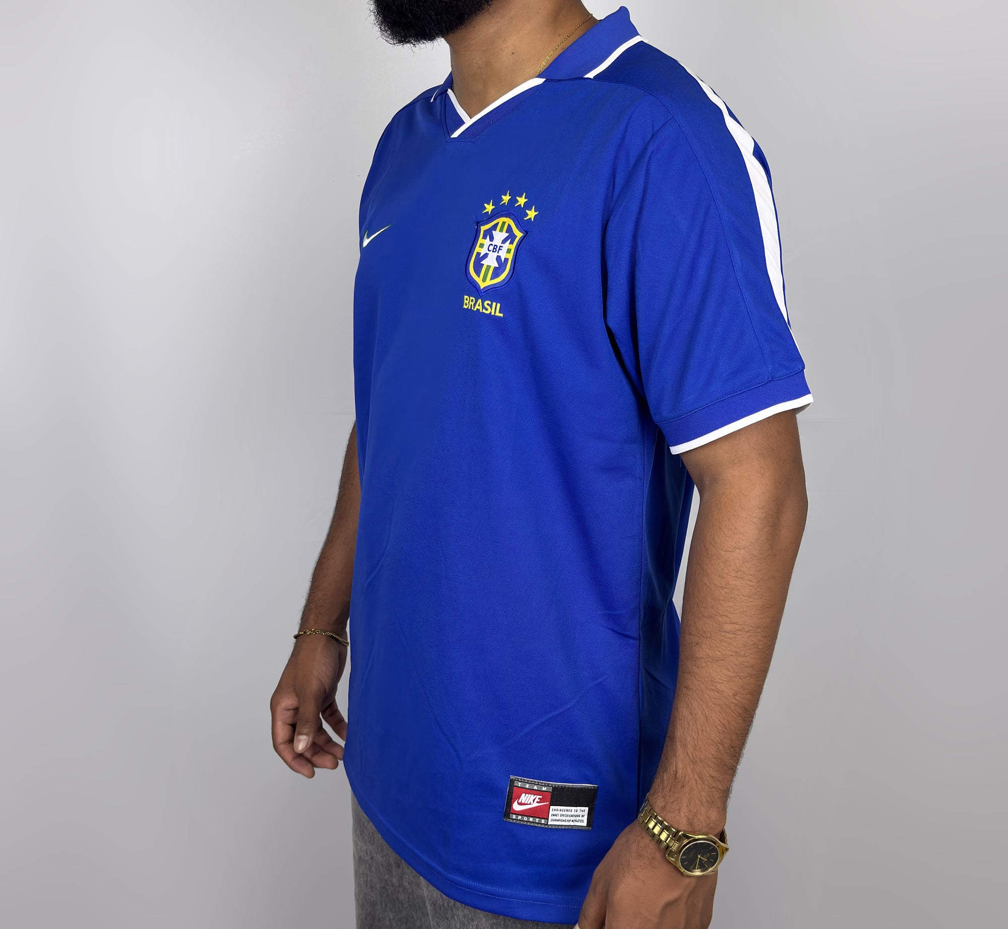 Camisa Brasil ll 1997 Retrô Pro Masculina