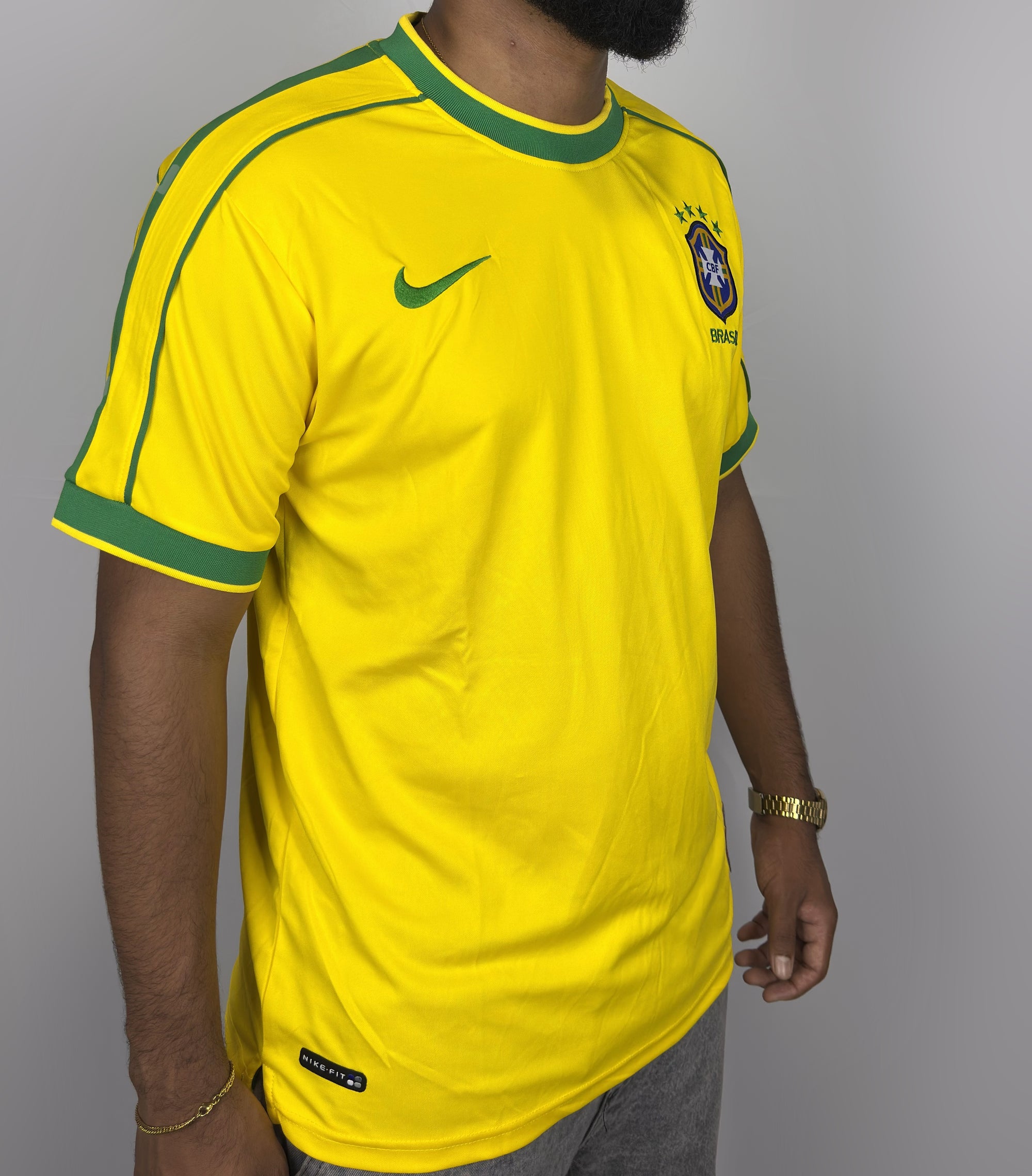Camisa Brasil l 1998 Retrô Pro Masculina