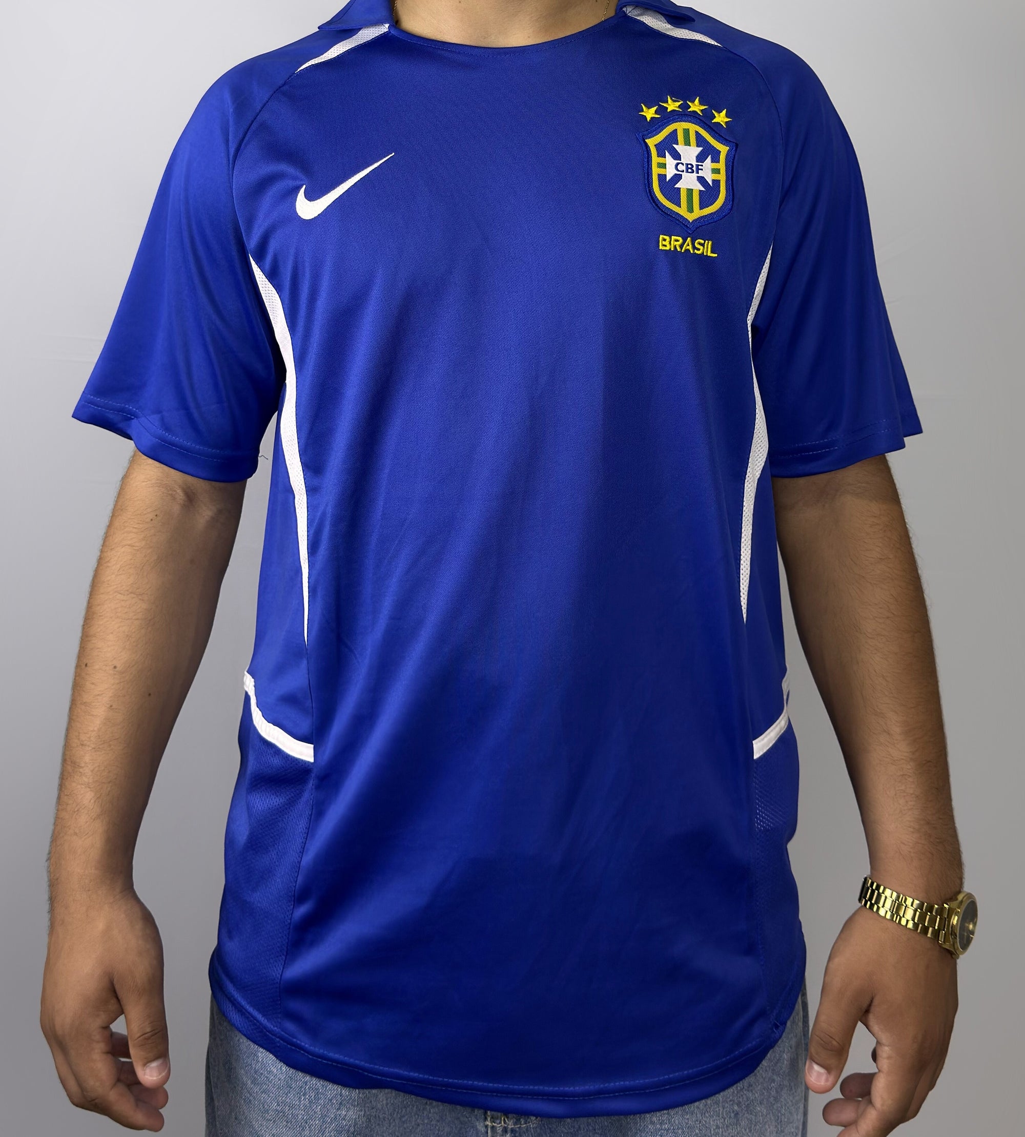 Camisa Brasil ll 2002 Retrô Pro Masculina