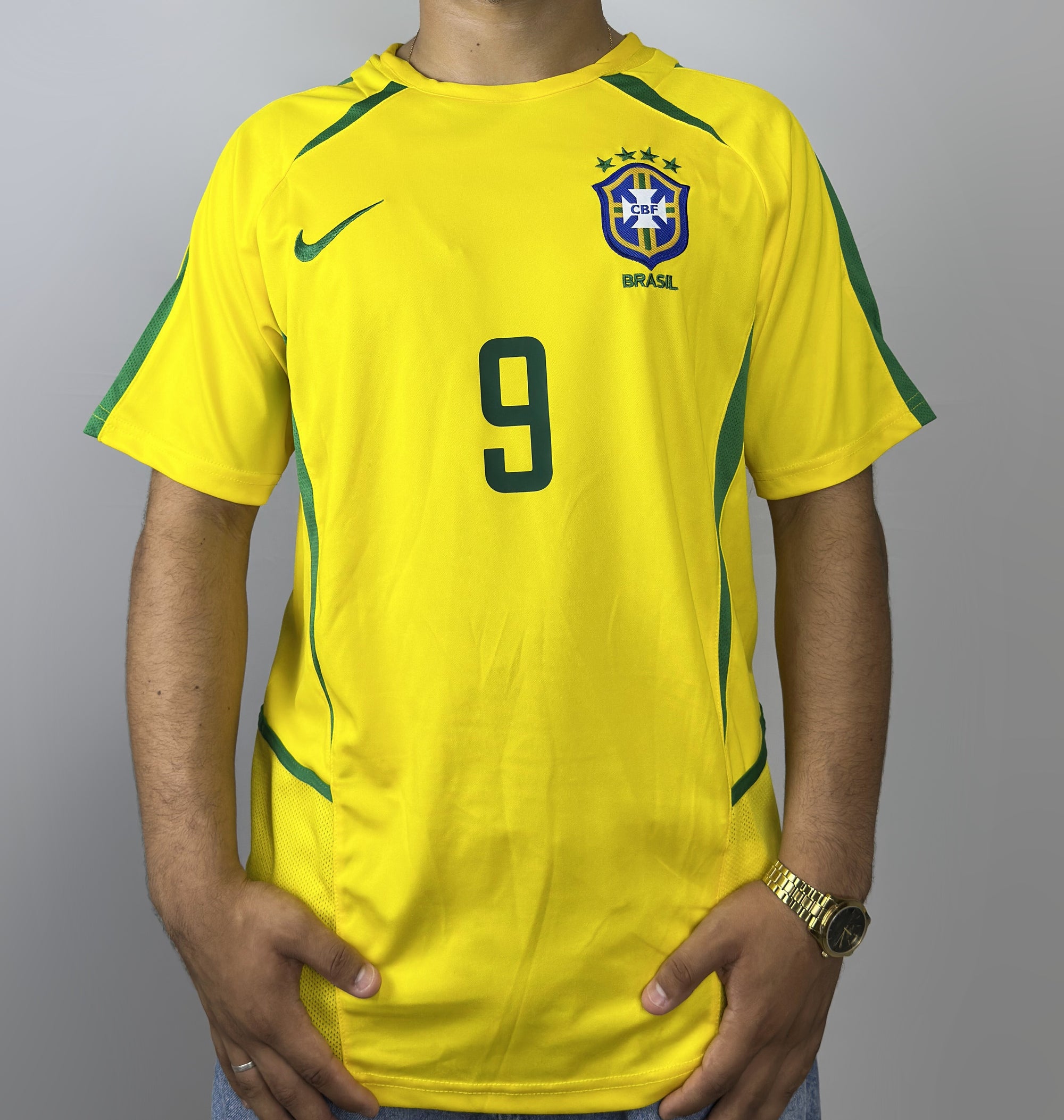 Camisa Brasil l 2002 Retrô Pro Masculina