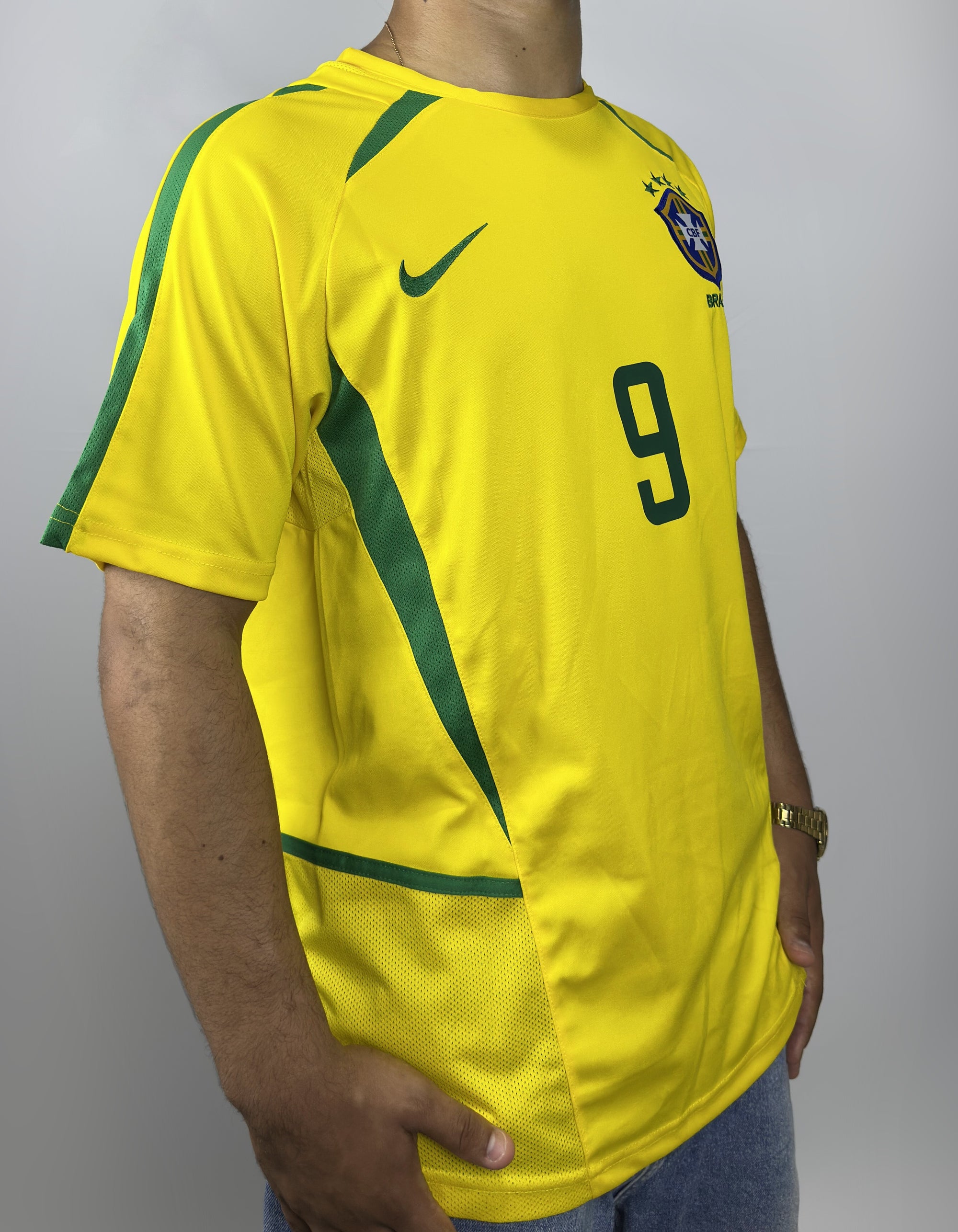 Camisa Brasil l 2002 Retrô Pro Masculina