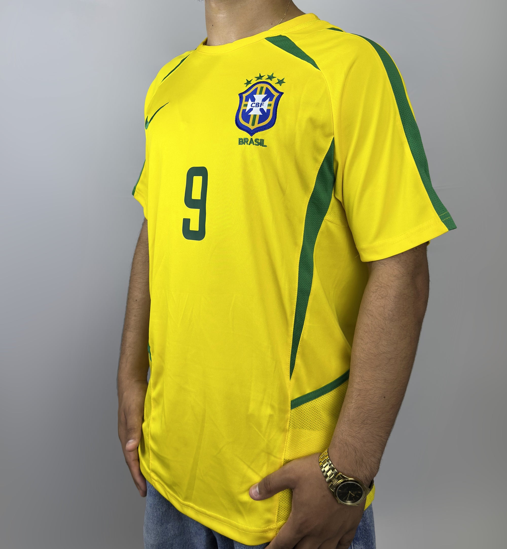 Camisa Brasil l 2002 Retrô Pro Masculina