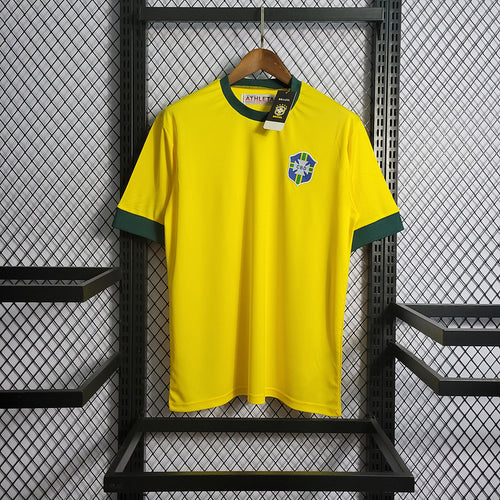 Camisa Brasil I 1970 Retrô Pro Masculina