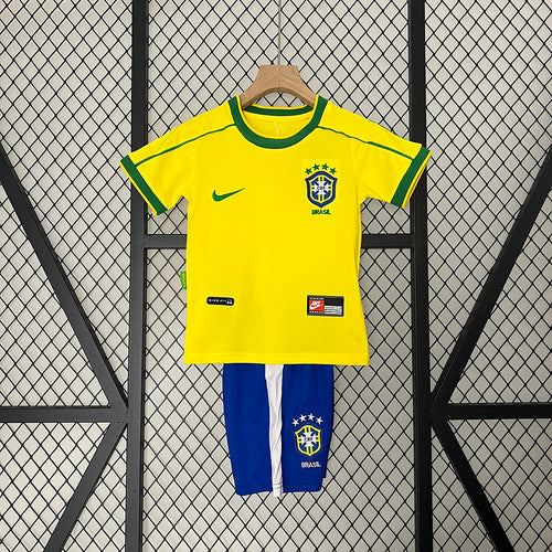 Camisa Brasil I 1998 KIDS Masculina