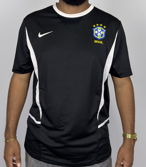 Camisa Brasil Goleiro 2002 Retrô Pro Masculina