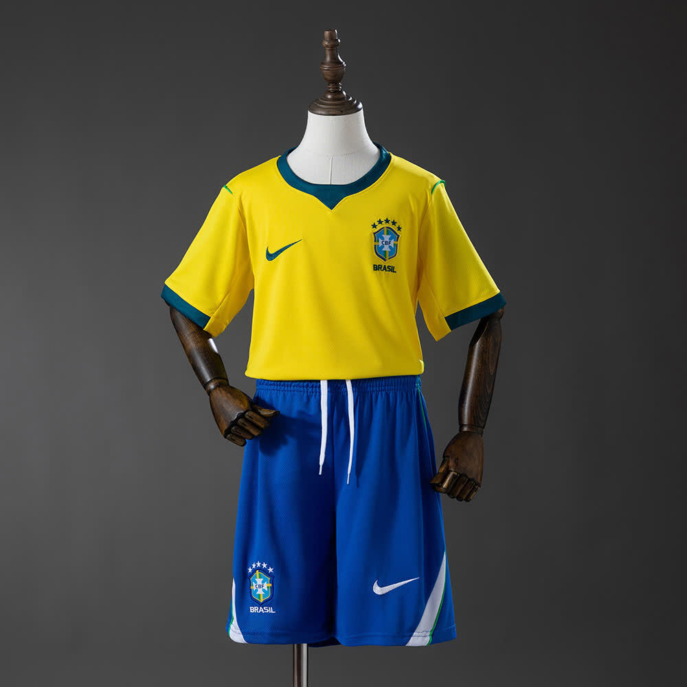 Kit Camisa e Short Brasil I 2026 Infantil